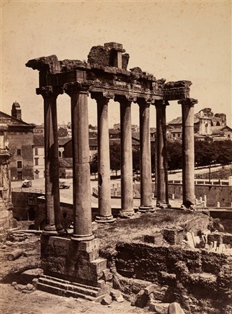 Auguste-Rosalie Bisson (1826 - 1900)  - Temple de Saturne ov de Vespasien, 1860s/1870s