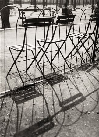 André Kertész (1894 - 1985)  - Chairs, the Tuileries, 1925