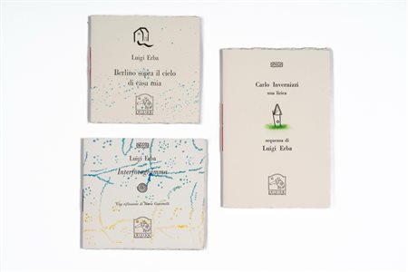 Luigi Erba (1949)  - Interfotogramma, una riflessione di Mario Giacomelli ; Berlino sopra il cielo di casa mia ; Carlo Invernizzi, una lirica, 1996 ; 1997 ; 1998