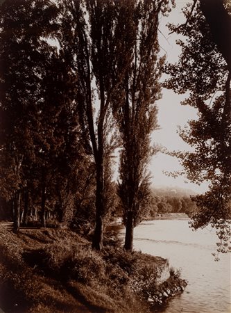 Mario Gabinio (1871 - 1938)  - Tramonto sul Po, 1923