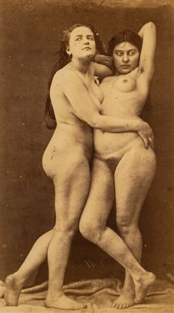 Gaudenzio Marconi (1841 - 1885)  - Senza titolo (due nudi), 1870s
