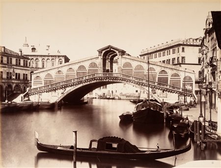 Carlo Naya (1816 - 1882)  - Venezia, Ponte di Rialto, 1860s/1870s