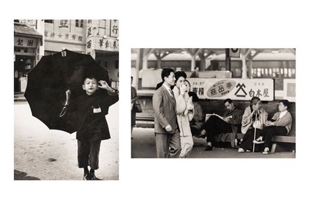 Nicola Sansone (1921 - 1988)  - Giappone ; Cina. Gli ombrelli, 1970s