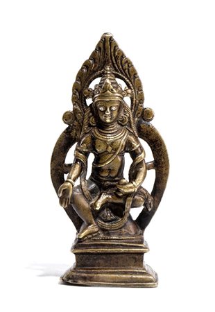  
Una figura di Buddha, Kashmir, India periodo tardo medievale (1200-1757)
 Alt.11cm