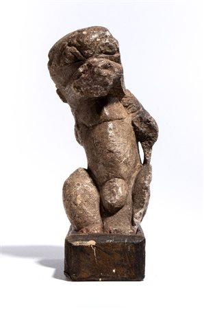  
Figura di Nomoli in pietra, Sierra Leone Inizio XX secolo
 Alt.26cm