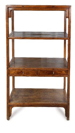  
Una rara libreria aperta, Cina dinastia Qing, XVIII secolo
 192 x 98 x 39 cm.