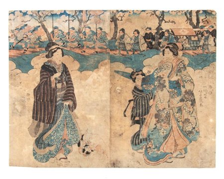  
Xilografia di Utagawa Kunisada, Giappone periodo Eda (1603-1868)
 47,5cmX36cm