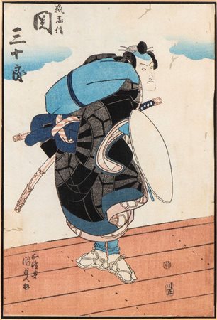  
Xilografia di Toyokuni III Kunisada, Giappone Fine periodo Edo (1603-1868)
 Alt.38cmX25,25cm