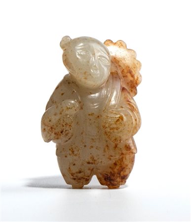  
Intaglio in giada, Cina dinastia Qing
 Alt.4,5cmX3cm