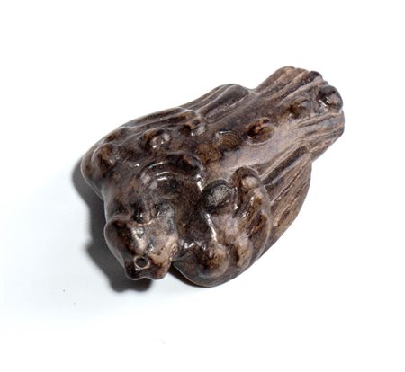  
Intaglio in giada, Cina dinastia Qing, XIX secolo
 Larg.5cmX3,2 cm