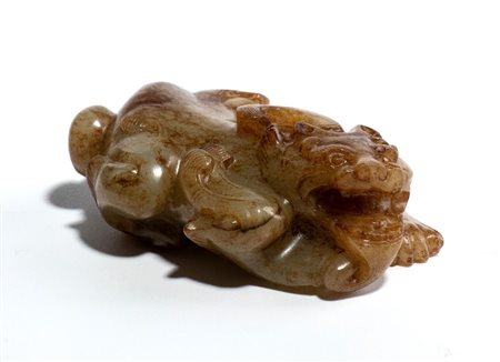  
Intaglio in giada, Cina dinastia Qing
 Larg.6cmX,5cmX4,5cm