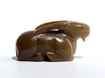  
Intaglio in giada, Cina fine dinastia Qing-periodo Repubblica
 7cmX3,5cm