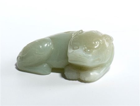  
Intaglio in giada, Cina  fine dinastia Qing-periodo Repubblica
 Larg.5X3,5cm