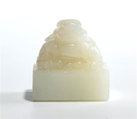  
Sigillo in giada, Cina  dinastia Qing, XIX secolo
 3cmX3cm