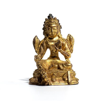  
Figura di Tara Verde, Tibet Inizio XX secolo
 Alt.4cm