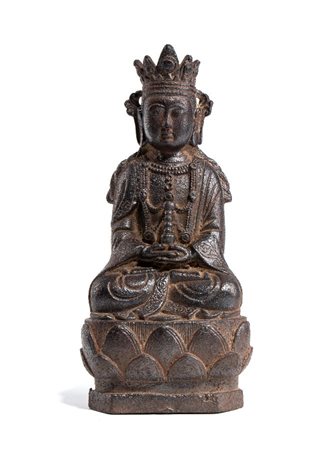  
Figura di Bodhisattva, Cina dinastia Qing, XIX secolo
 Alt.24cm