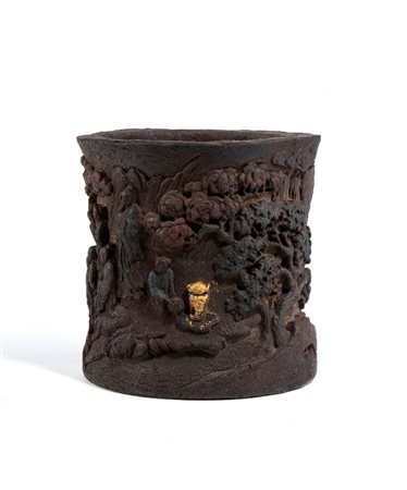  
Porta-pennelli, Cina dinastia Qing, XIX secolo
 Alt.13cm