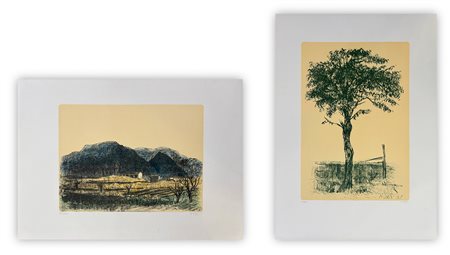 ALBERTO ZIVERI (1908-1990) - Lotto unico composto da 2 litografie