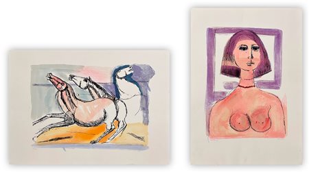 BRUNO CASSINARI (1912-1992) - Lotto unico di 2 opere