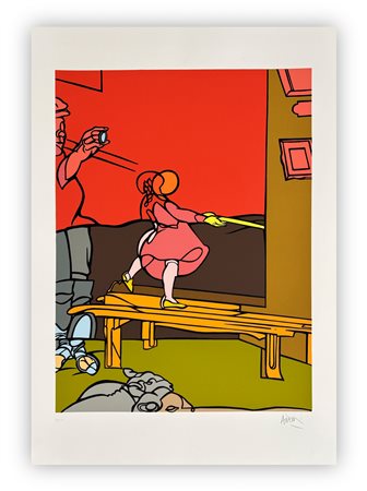 VALERIO ADAMI (1935) - Senza Titolo