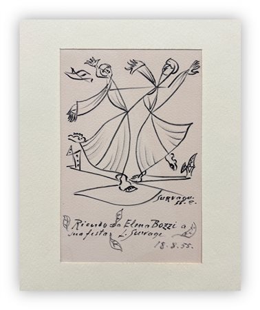 LÉOPOLD SURVAGE (1879-1968) - Senza Titolo (Ballerine), 1955