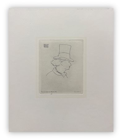 ÉDOUARD MANET (1832-1883) - Ritratto di Charles Baudelaire con tuba