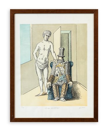 GIORGIO DE CHIRICO (1888-1978) - Il riposo dell'archeologo, 1970
