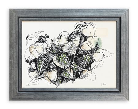 RENATO GUTTUSO (1912-1987) - Foglie e cuori, 1972 circa