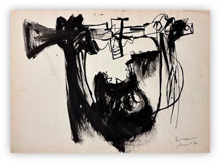 BEPI ROMAGNONI (1930-1964) - Senza Titolo, 1957