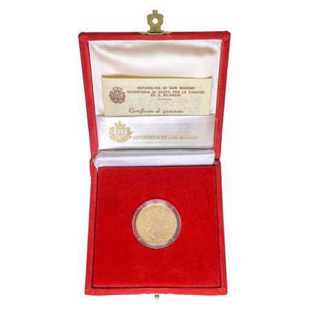 Moneta d'oro a corso legale 5 Scudi, 1991