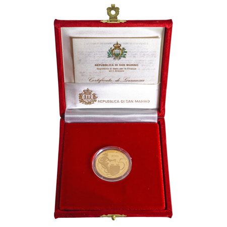 Moneta d'oro a corso legale 5 Scudi, 1993