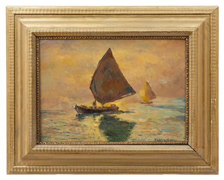 Ugo Flumiani - "Pesca Al Tramonto"