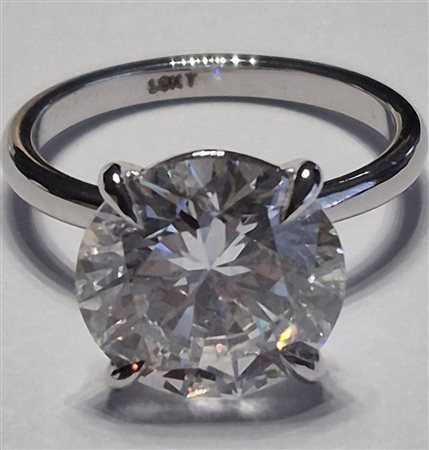 ANELLO CON DIAMANTE LAB-GROWN 6,03 CT - E - VVS2 – IGI