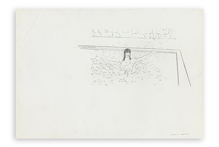 FRANCO ANGELI (1935-1988) - La piscina di Ronciglione dopo il terremoto, 1979