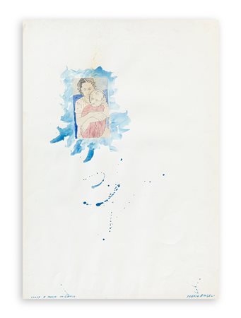 FRANCO ANGELI (1935-1988) - Livia e Maria in barca, anni '70