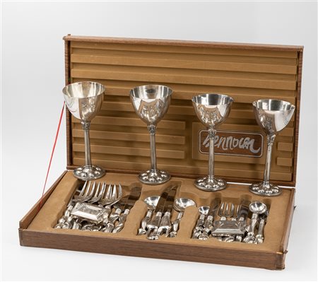 MIGUEL BERROCAL (1933-2006) - Posateria - Lotto unico di 2 cofanetti