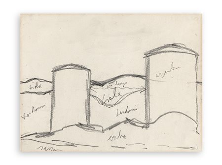 OTTONE ROSAI (1895-1957) - Paesaggio, 1956