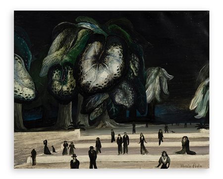 MARIA ANTO (1936-2007) - Alberi verdi, 1973