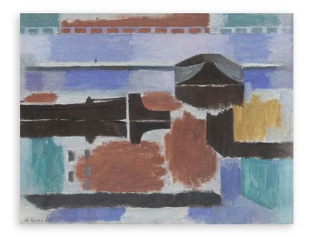 ATTILIO ROSSI (1909-1994) - Motivo della Darsena, 1969