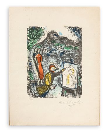MARC CHAGALL (1887-1985)  - Devant Saint Jeannet, 1972