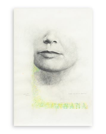 FRANCO SARNARI (1933-2022) - Analisi del volto di Rossana, 1971