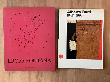 ALBERTO BURRI E LUCIO FONTANA - Lotto unico di 2 cataloghi