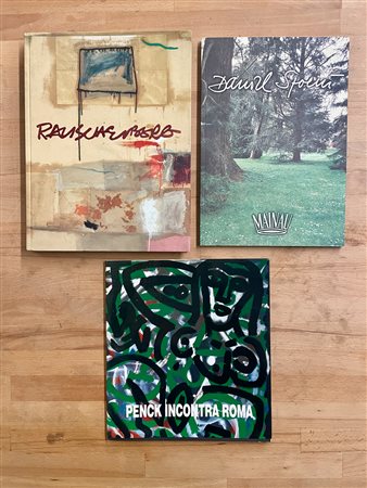 A.R. PENCK, ROBERT RAUSCHENBERG E DANIEL SPOERRI - Lotto unico di 3 cataloghi