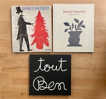 DONALD BAECHLER E BEN VAUTIER - Lotto unico di 3 cataloghi