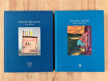 VALERIO ADAMI E FAUSTO MELOTTI - Lotto unico di 2 cataloghi