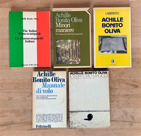 SAGGI DI ACHILLE BONITO OLIVA - Lotto unico di 5 cataloghi