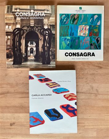 CARLA ACCARDI E PIETRO CONSAGRA - Lotto unico di 3 cataloghi