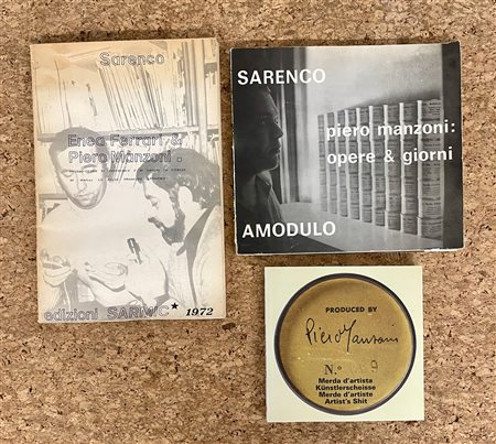 PIERO MANZONI E ENEA FERRARI - Lotto unico di 3 cataloghi