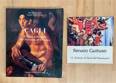 CORRADO CAGLI E RENATO GUTTUSO - Lotto unico di 2 cataloghi