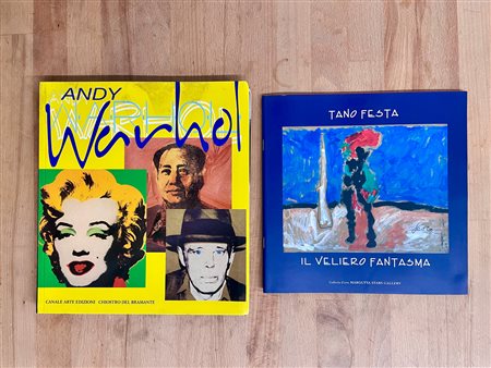 ANDY WARHOL E TANO FESTA - Lotto unico di 2 cataloghi
